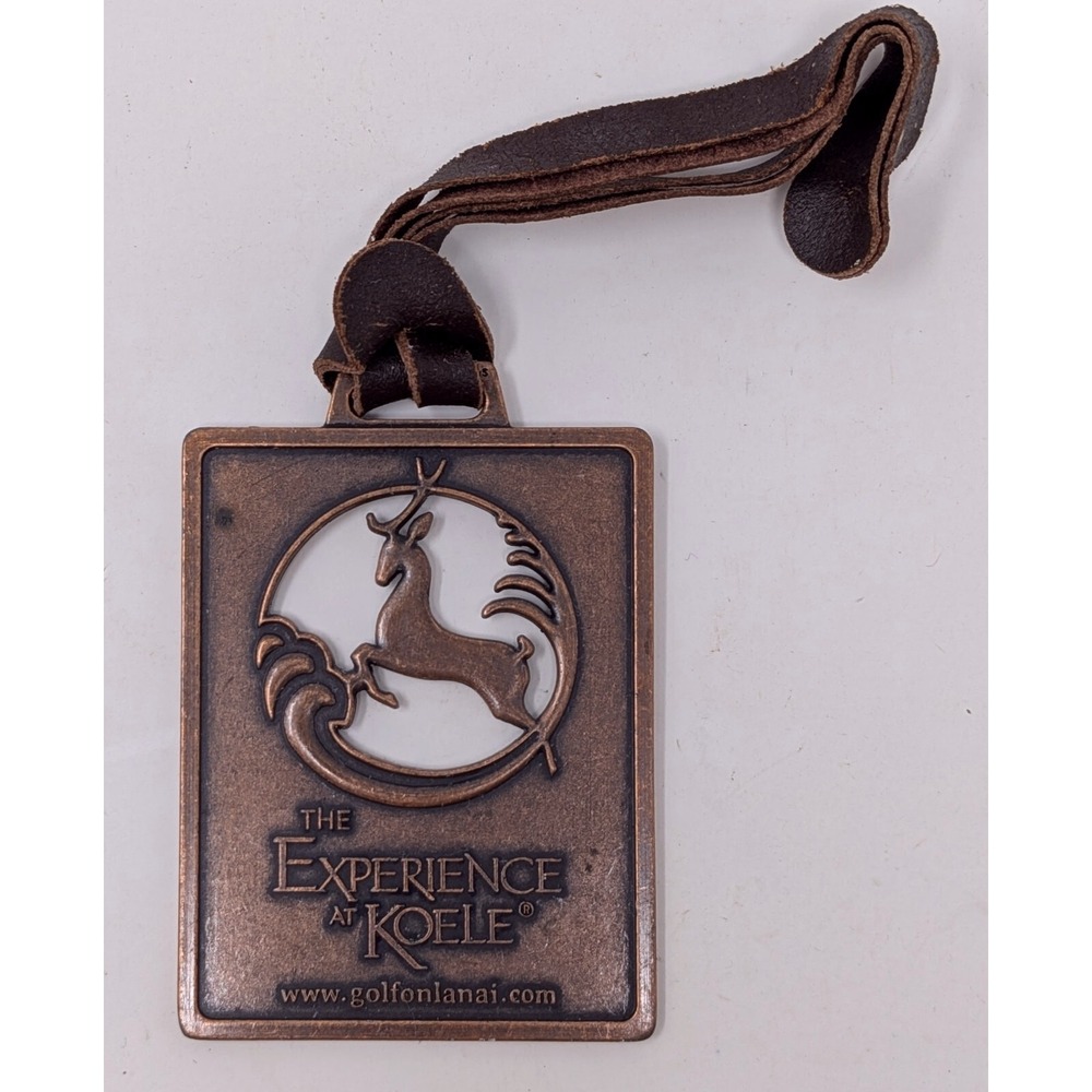 The Experience at Koele Metal Golf Bag Tag Lanai Hawaii
